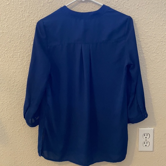 Navy Blue Blouse - Picture 4 of 6